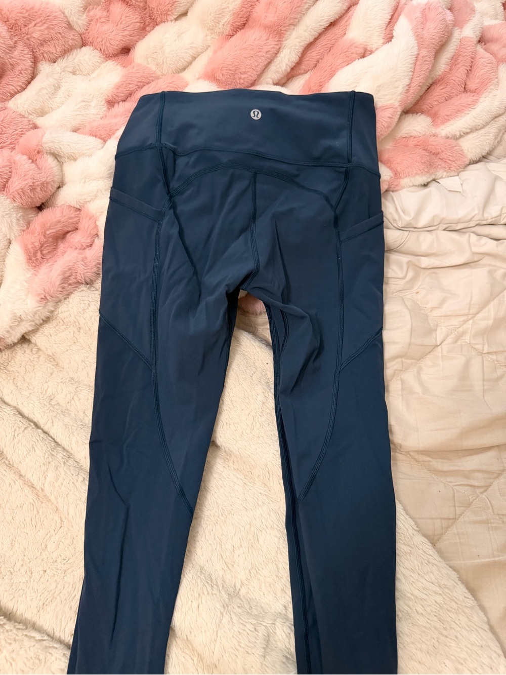 lululemon athletica navy blue high-waist leggings